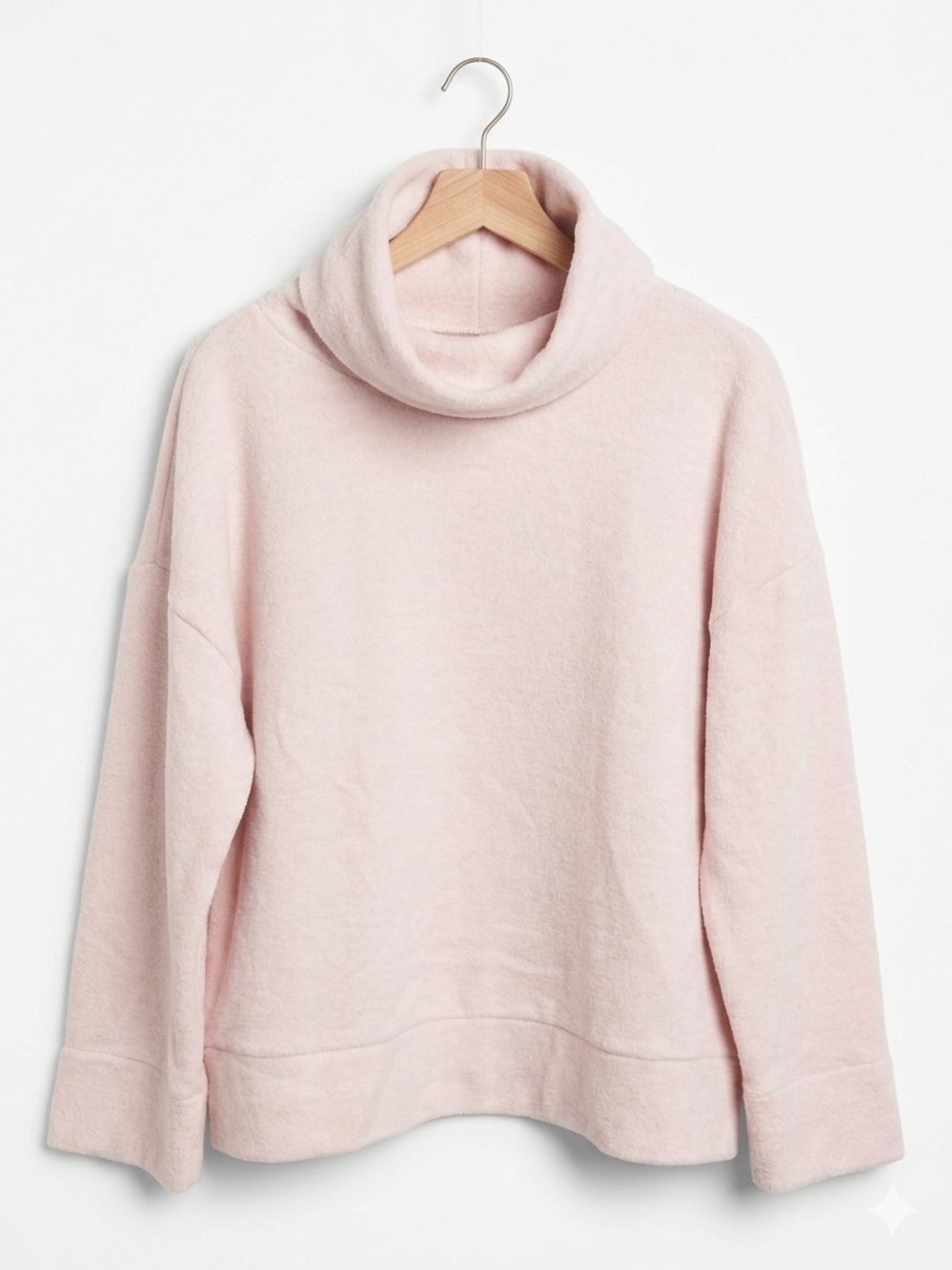 a new day Cozy Cowl Neck Sweater in Pale Pink XL